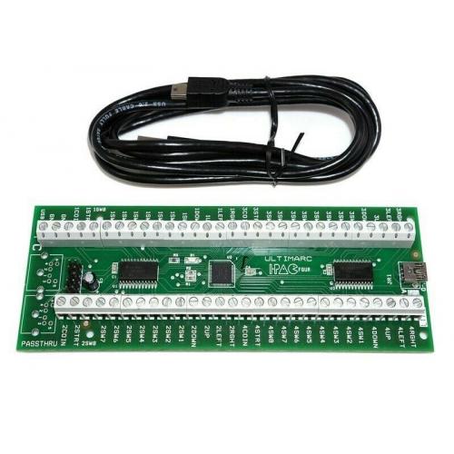 I-PAC 4 Keyboard Emulator (56 Inputs) + USB Cable Arcade - Mame